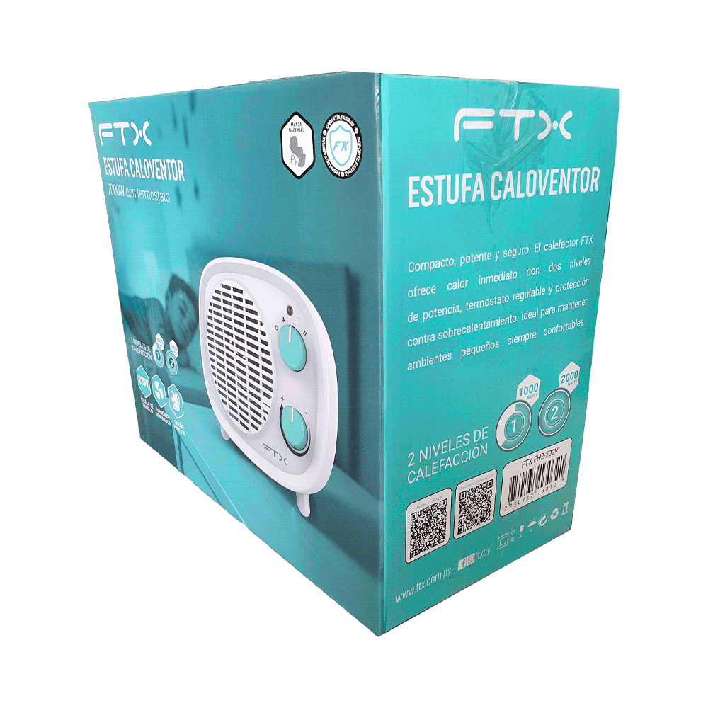 AQUECEDOR TERMOVENTILADOR FTX 2000W FH2-202V BRANCO