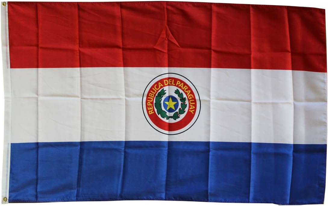 BANDERA DEL PARAGUAY 150 X 90CM USO ESTERIOR E INTERIOR