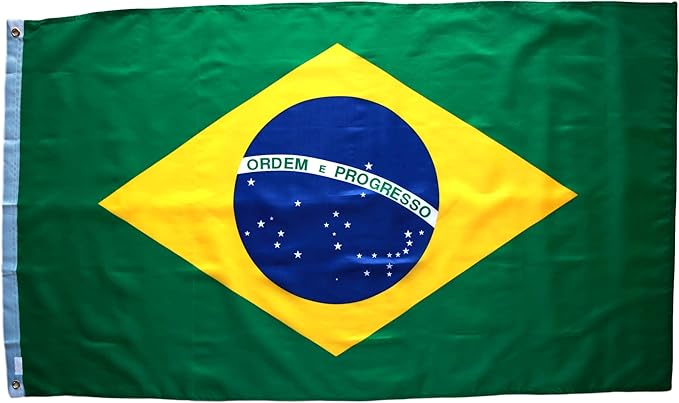 BANDERA DE BRASIL 150 X 90CM USO ESTERIOR E INTERIOR