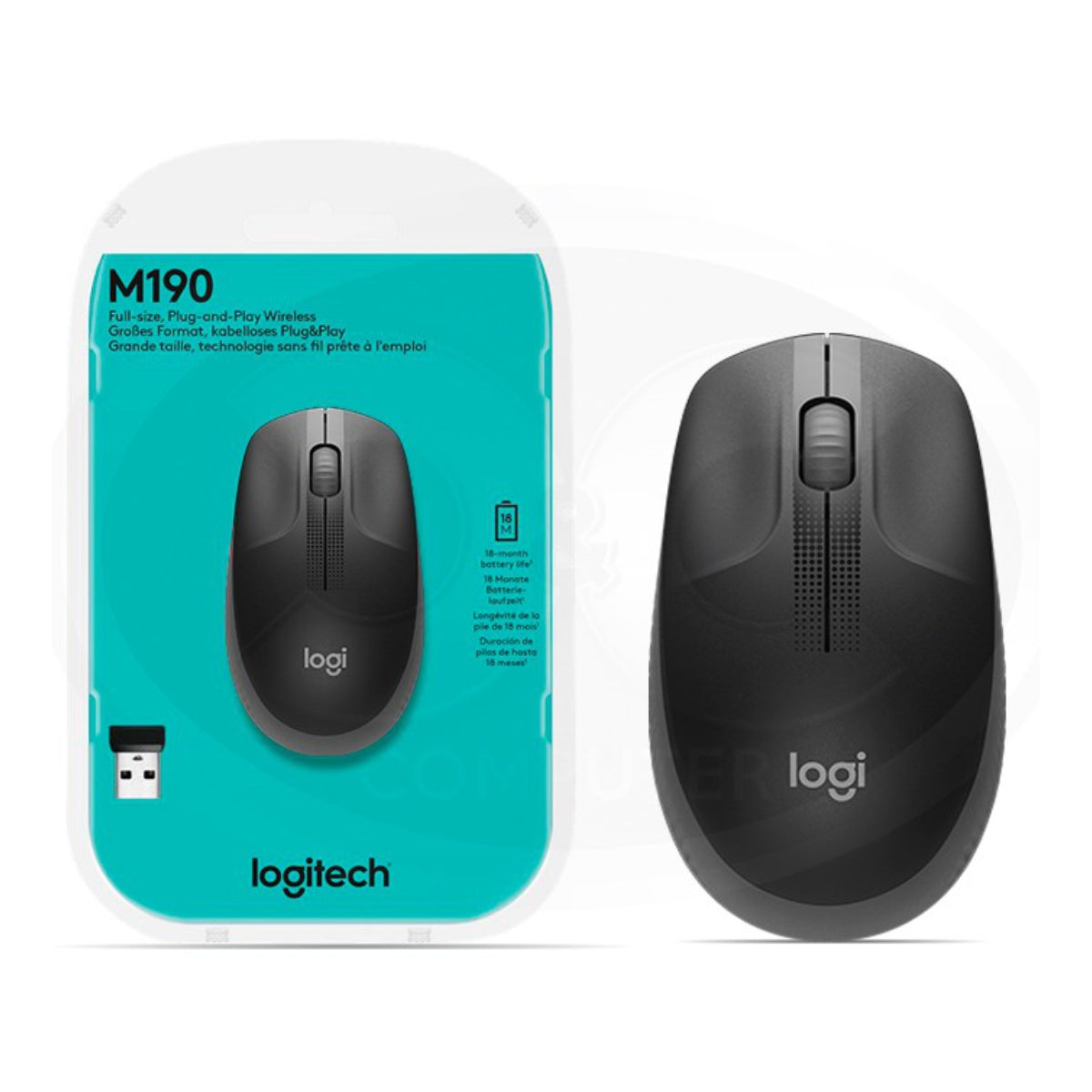 MOUSE LOGITECH M190 WIRELESS