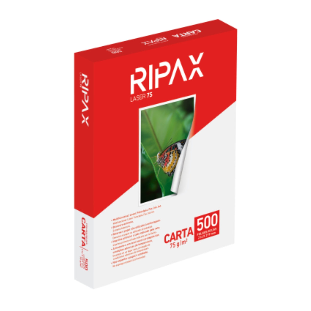 RESMA PAPEL CARTA 75 GRS RIPAX