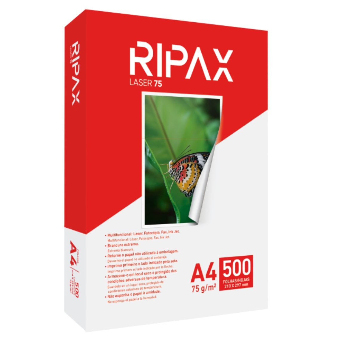 Resma papel A4 75 Grs RIPAX