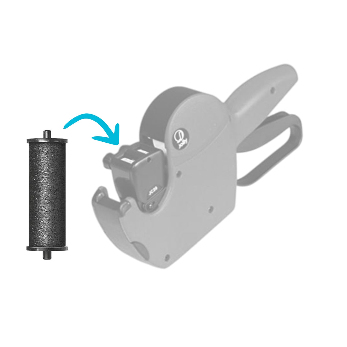 RODILLOS DE TINTA NEGRA PARA ETIQUETADORAS"JOLLY"