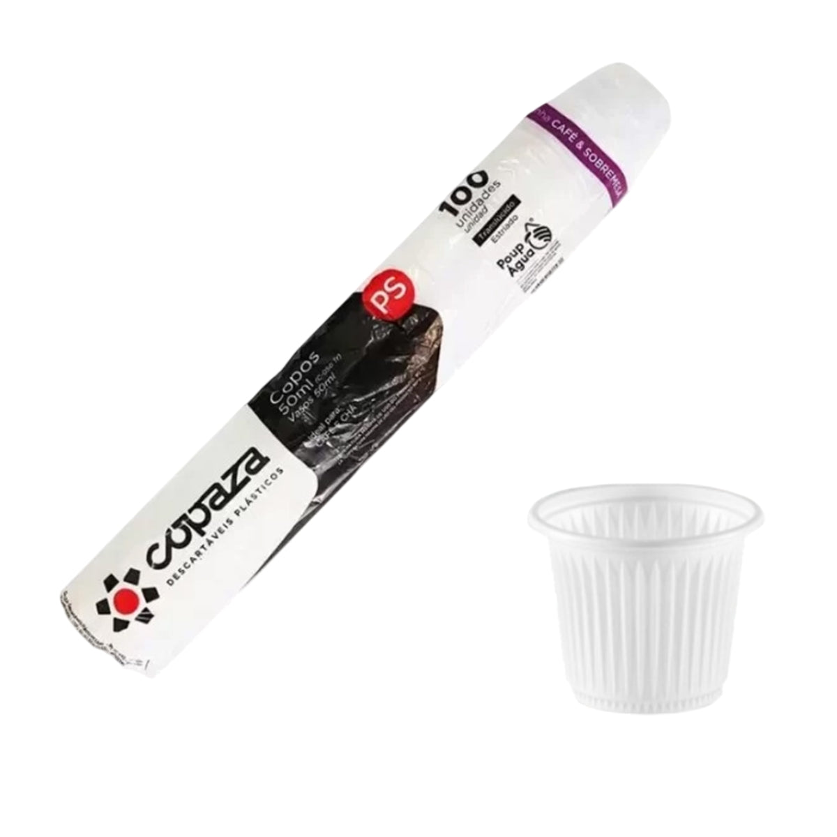 COPO DESCARTÁVEL COPAZA 50ML 100 UNIDADES