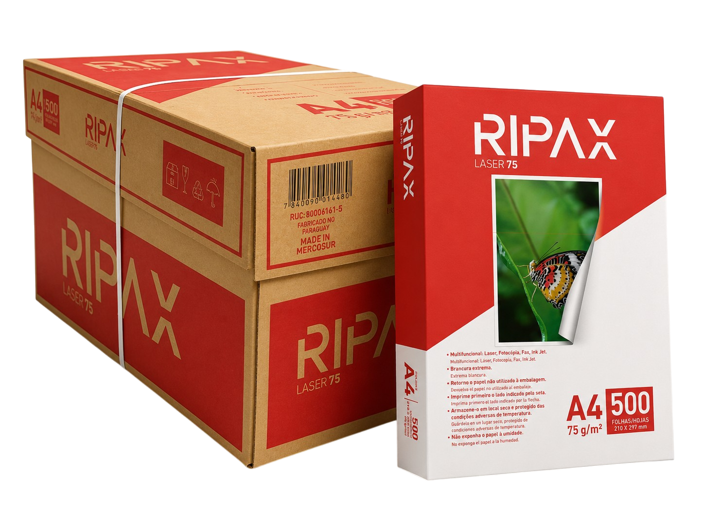 RESMA PAPEL A4 75 GRS RIPAX