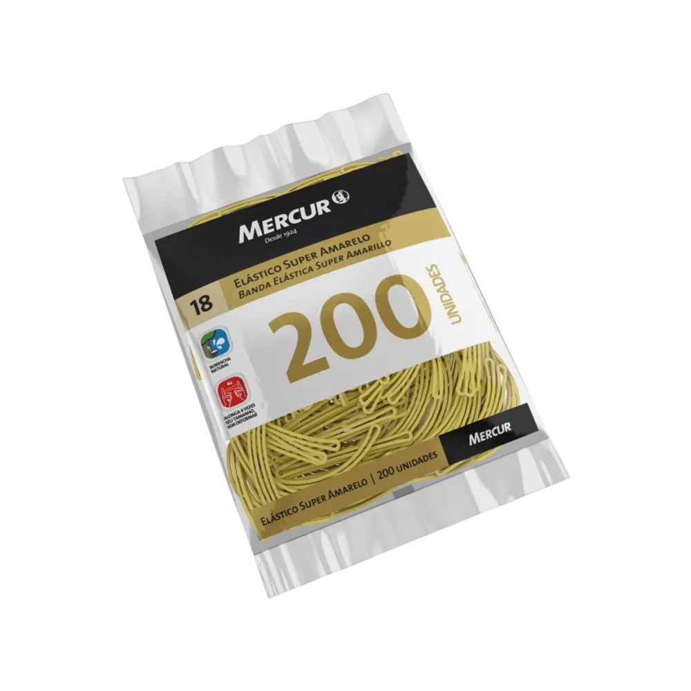 GOMA PARA BILLETES MERCOSUR 200 UNIDADES
