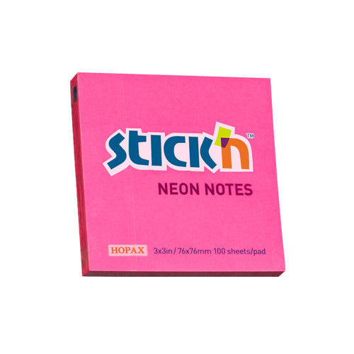 NOTA ADHESIVA STICK´N 76X76 X 100H NEON MAG 21165